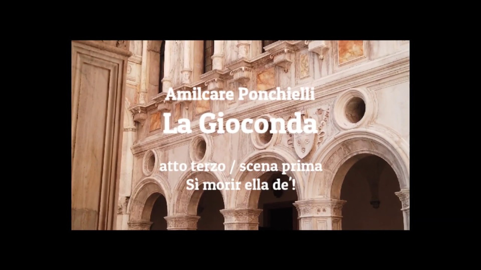 Ponchielli: Gioconda (Aria di Alvise)